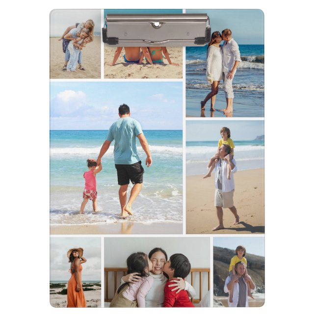 Create Your Own 8 Photo Collage Clipboard (Front)