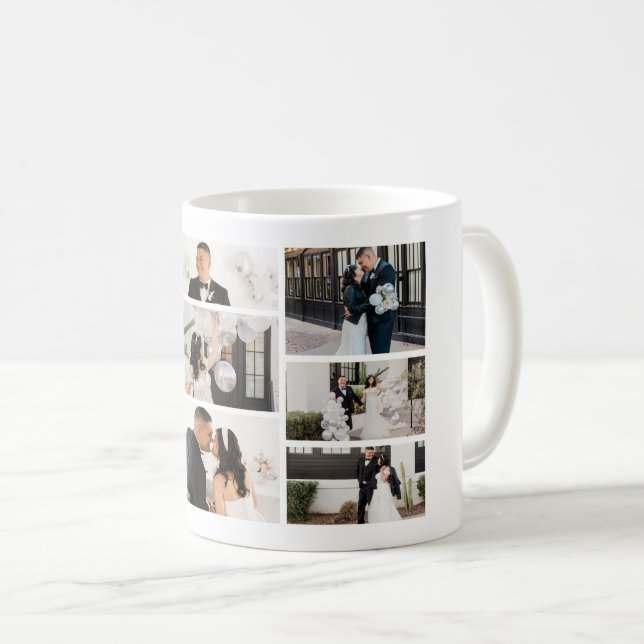 Create Your Own 8 Photo Collage Coffee Mug (Front Right)