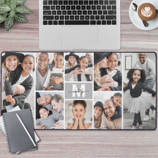 Create Your Own 8 Photo Collage Desk Mat (Create Your Own 8 Photo Collage Desk Mat )