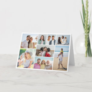Create Your Own 8 Photo Collage Folded Card