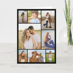 Create Your Own 8 Photo Collage Folded Note Card