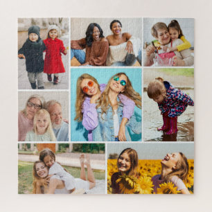Create Your Own 8 Photo Collage Jigsaw Puzzle