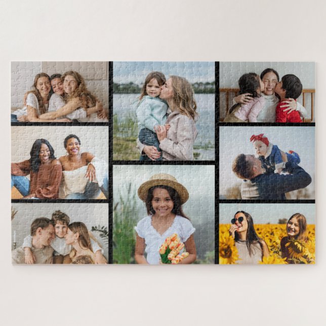 Create Your Own 8 Photo Collage Jigsaw Puzzle (Horizontal)