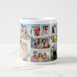 Create Your Own 8 Photo Collage  Large Coffee Mug