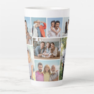 Create Your Own 8 Photo Collage  Latte Mug