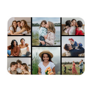 Create Your Own 8 Photo Collage Magnet