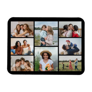 Create Your Own 8 Photo Collage Magnet