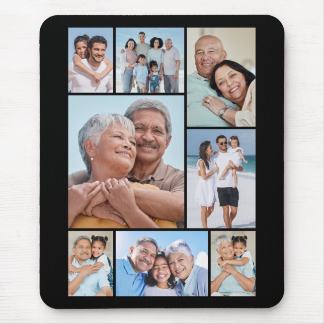 Create Your Own 8 Photo Collage Mouse Pad (Front)