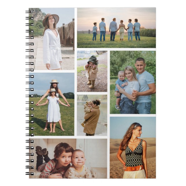Create Your Own 8 Photo Collage Notebook (Front)