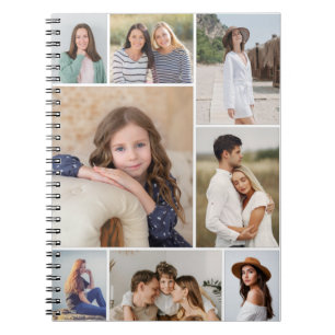 Create Your Own 8 Photo Collage Notebook