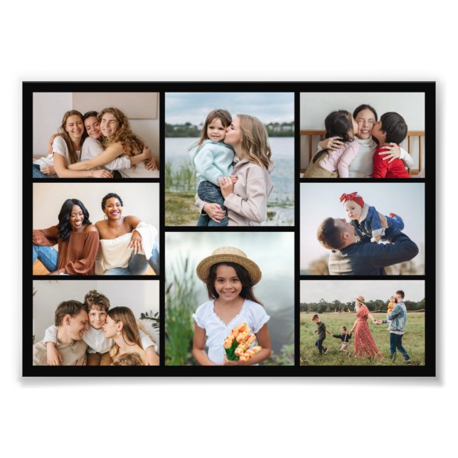 Create Your Own 8 Photo Collage Photo Enlargement (Front)