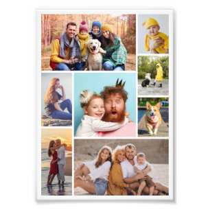 Create Your Own 8 Photo Collage Photo Enlargement Print
