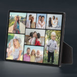 Create Your Own 8 Photo Collage  Plaque<br><div class="desc">Create your own 8 Photo Collage for Christmas, Birthdays, Weddings, Anniversaries, Graduations, Father's Day, Mother's Day or any other Special Occasion, with our easy-to-use design tool. Add your favourite photos of friends, family, vacations, hobbies and pets and you'll have a stunning, one-of-a-kind photo collage. Our custom photo collage is perfect...</div>