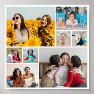 Create Your Own 8 Photo Collage Poster