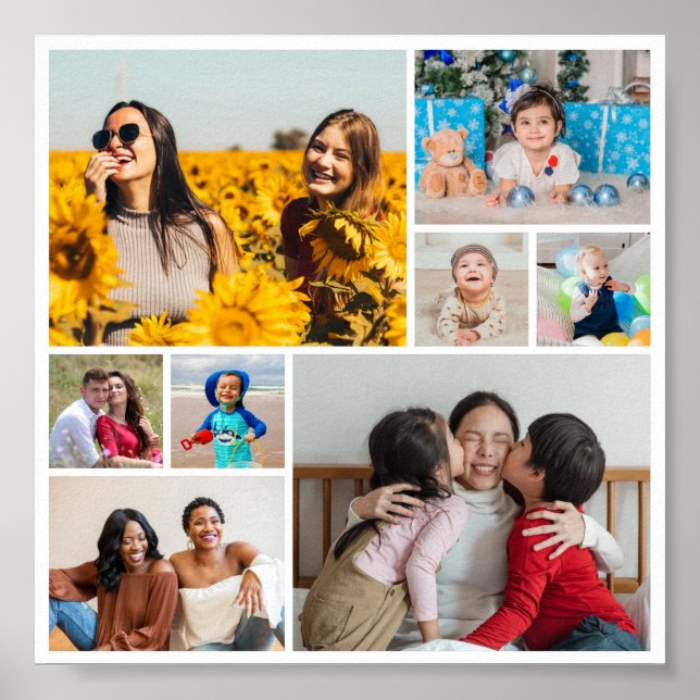 Create Your Own 8 Photo Collage Poster (Front)
