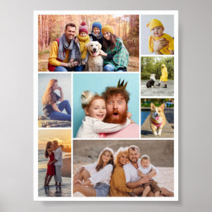 Create Your Own 8 Photo Collage Poster