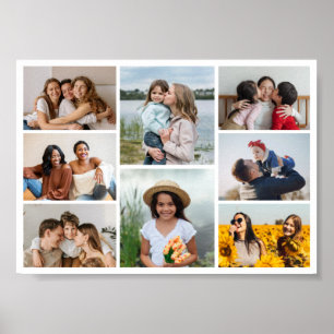 Create Your Own 8 Photo Collage Poster
