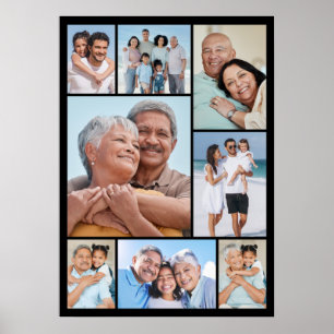 Create Your Own 8 Photo Collage Poster