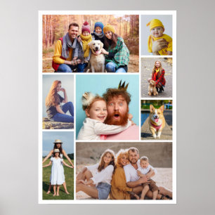 Create Your Own 8 Photo Collage Poster