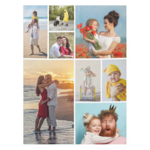Create Your Own 8 Photo Collage Tablecloth