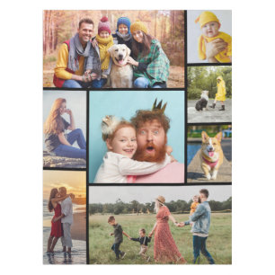 Create Your Own 8 Photo Collage Tablecloth