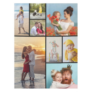 Create Your Own 8 Photo Collage Tablecloth