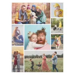 Create Your Own 8 Photo Collage Tablecloth
