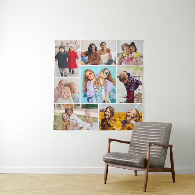 Create Your Own 8 Photo Collage Tapestry (In Situ)