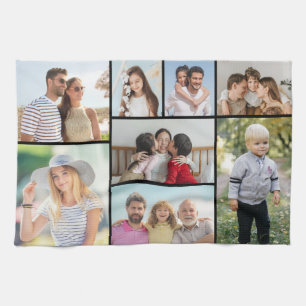 Create Your Own 8 Photo Collage  Tea Towel
