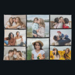 Create Your Own 8 Photo Collage Tea Towel<br><div class="desc">Create your own 8 Photo Collage for Christmas, Birthdays, Weddings, Anniversaries, Graduations, Father's Day, Mother's Day or any other Special Occasion, with our easy-to-use design tool. Add your favourite photos of friends, family, vacations, hobbies and pets and you'll have a stunning, one-of-a-kind photo collage. Our custom photo collage is perfect...</div>