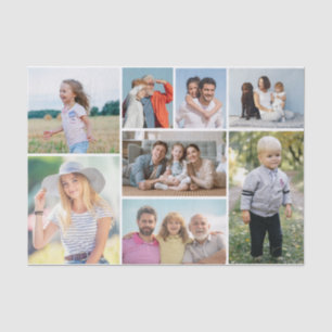 Create Your Own 8 Photo Collage  Tissue Paper