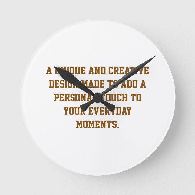 Create Your Own 8" Wall Clock (Front)