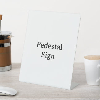Create Your Own 8" X 10" Plastic Pedestal Sign