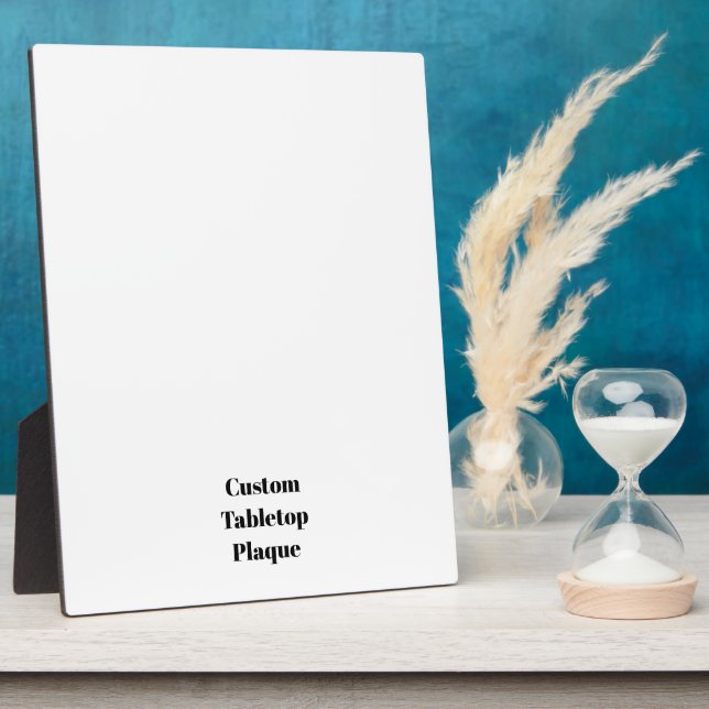 Create your own 8 x 10" Tabletop Plaque with Easel (Side)