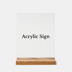 Create Your Own 8" x 10" Wood Block Acrylic Sign