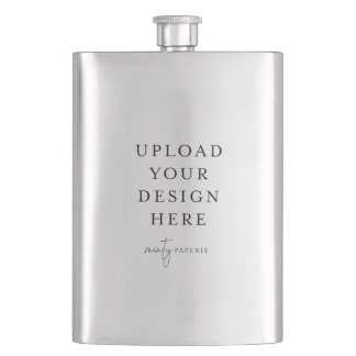 Create Your Own 8oz. Metal Hip Flask