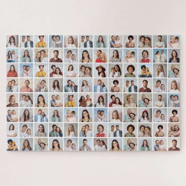 Create Your Own 96 Photo Collage Jigsaw Puzzle (Horizontal)