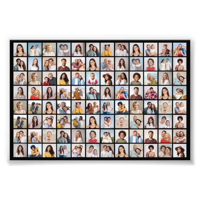 Create Your Own 96 Photo Collage Photo Enlargement (Front)