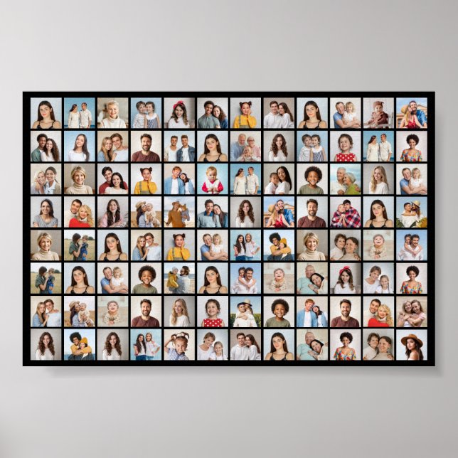 Create Your Own 96 Photo Collage Poster (Front)