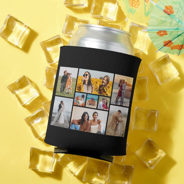 Create Your Own 9 Photo Collage Can Cooler (In Situ Summer)