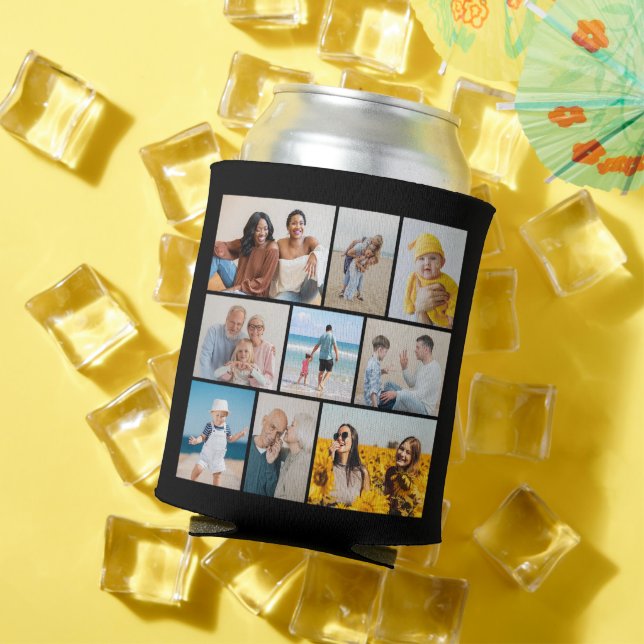 Create Your Own 9 Photo Collage Can Cooler (In Situ Summer)