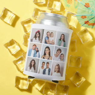 Create Your Own 9 Photo Collage Can Cooler