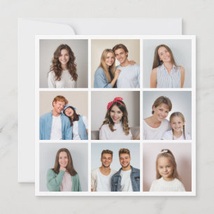 Create Your Own 9 Photo Collage Card