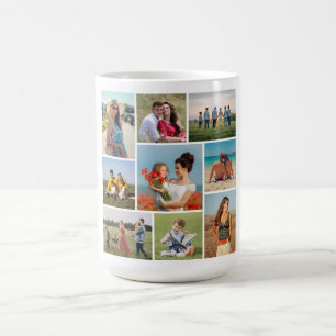 Create Your Own 9 Photo Collage Coffee Mug