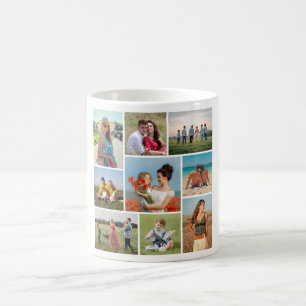 Create Your Own 9 Photo Collage Coffee Mug