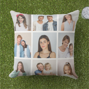 Create Your Own 9 Photo Collage Cushion