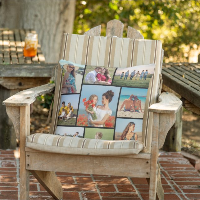 Create Your Own 9 Photo Collage Cushion (Chair)