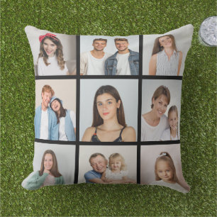 Create Your Own 9 Photo Collage Cushion