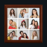 Create Your Own 9 Photo Collage Gift Box<br><div class="desc">Create your own 9 Photo Collage for Christmas, Birthdays, Weddings, Anniversaries, Graduations, Father's Day, Mother's Day or any other Special Occasion, with our easy-to-use design tool. Add your favourite photos of friends, family, vacations, hobbies and pets and you'll have a stunning, one-of-a-kind photo collage. Our custom photo collage is perfect...</div>