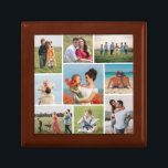 Create Your Own 9 Photo Collage Gift Box<br><div class="desc">Create your own 9 Photo Collage for Christmas, Birthdays, Weddings, Anniversaries, Graduations, Father's Day, Mother's Day or any other Special Occasion, with our easy-to-use design tool. Add your favourite photos of friends, family, vacations, hobbies and pets and you'll have a stunning, one-of-a-kind photo collage. Our custom photo collage is perfect...</div>